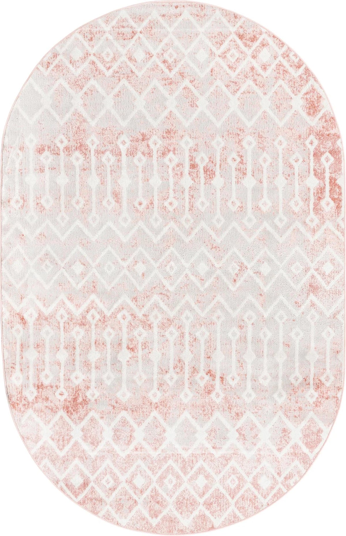 Oval Dusty Rose Low Rug C845632
