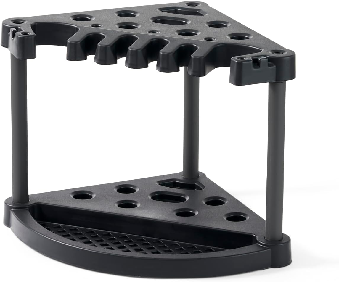Compact Corner Tool Rack for 25 Long-Handled Garden Tools L374742