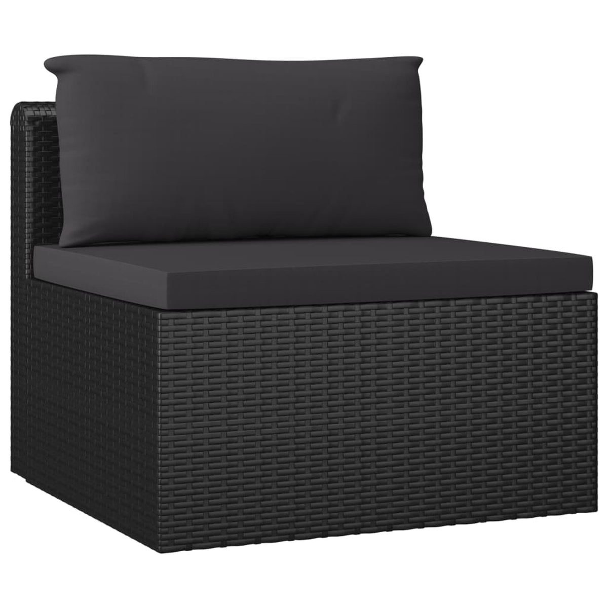 4 Piece Poly Rattan Patio Sofa Set with Cushions O11020