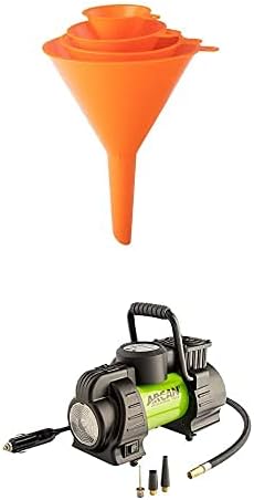 12-Volt Compressor and 4-Piece Multi-Purpose Funnel Set T73433