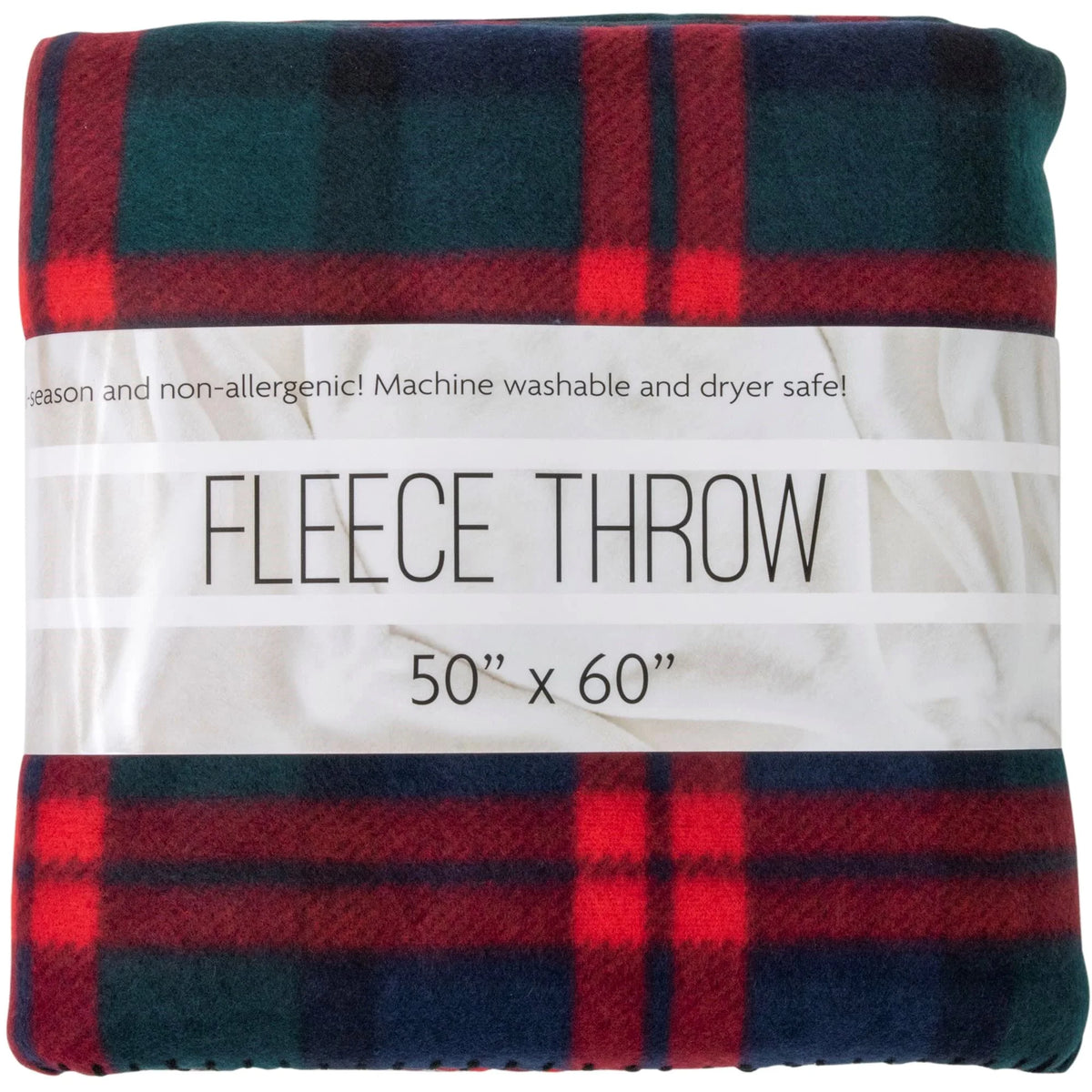 24 Pack 60”L x 50”W Plaid Fleece Throw Blankets O62649