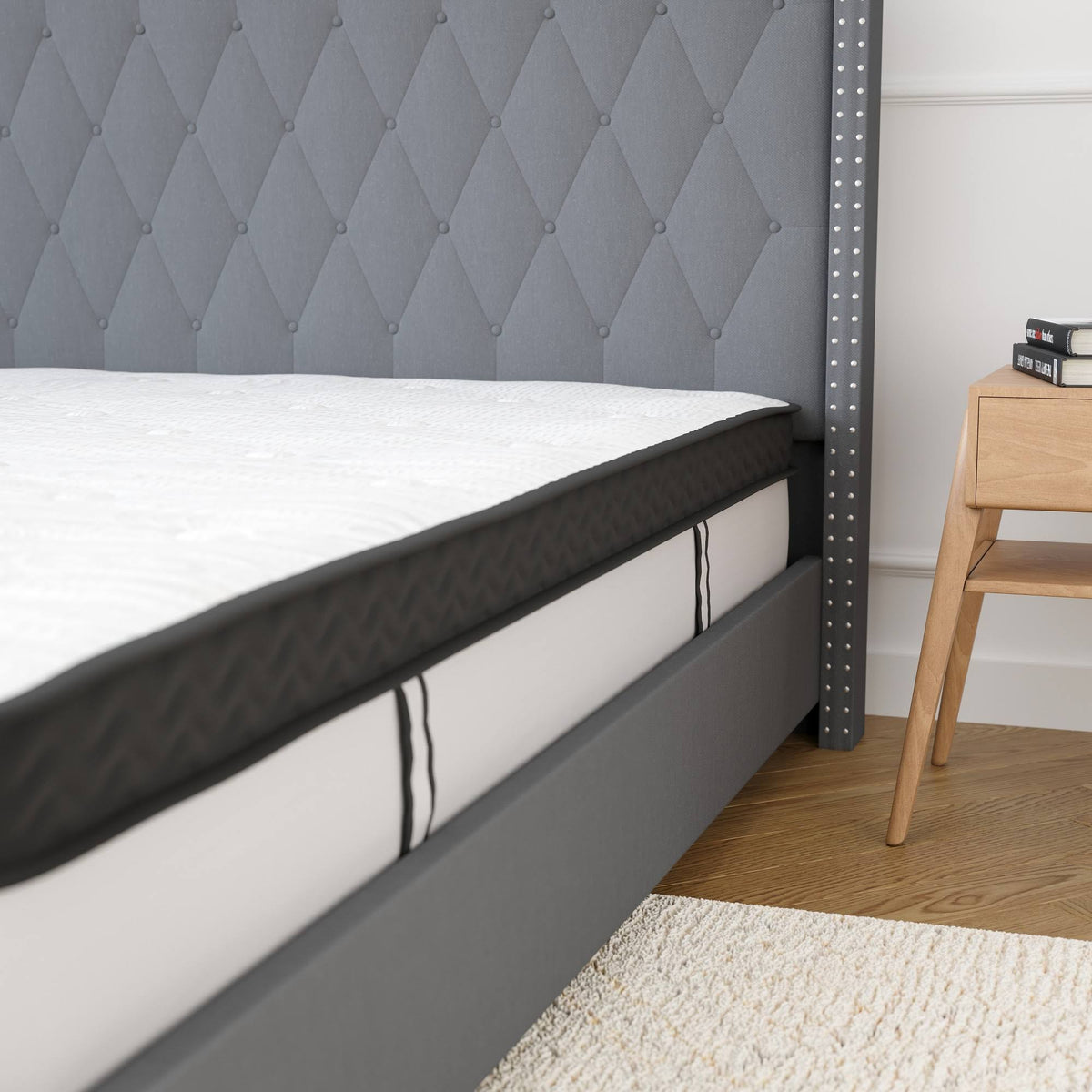 12 inch Twin Hybrid Pocket Spring Memory Foam Mattress A715