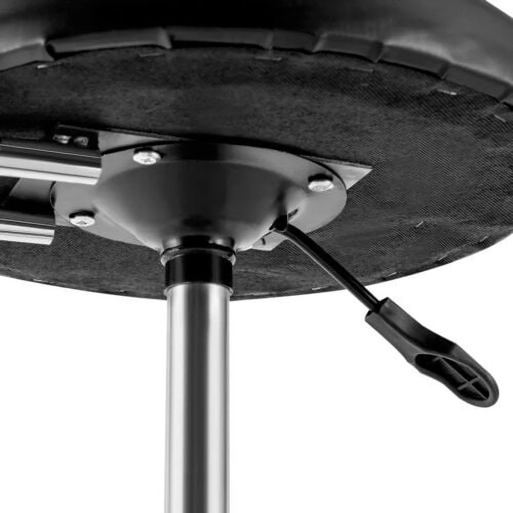 Hydraulic Height-Adjustable Leather Garage Stool W214863