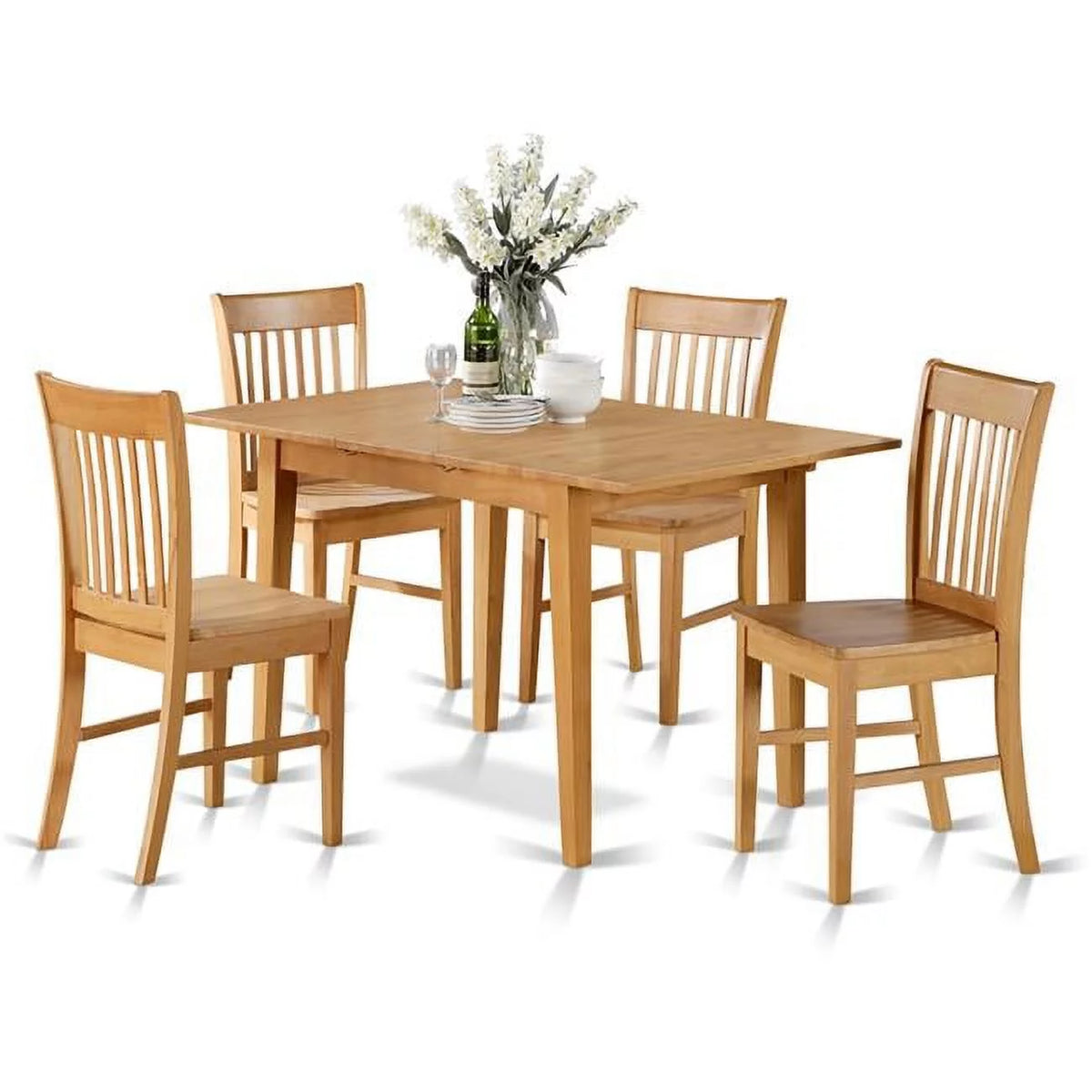 Oak Dining Table & 4 Chairs O661747
