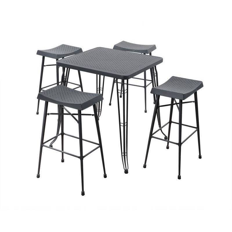 5 Piece Gray Pub Set N1686