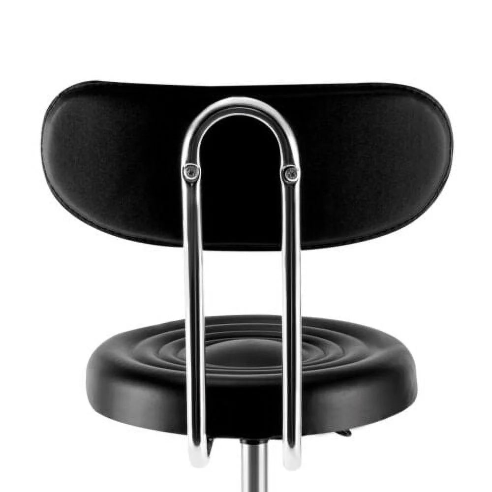 Hydraulic Height-Adjustable Leather Garage Stool W214863