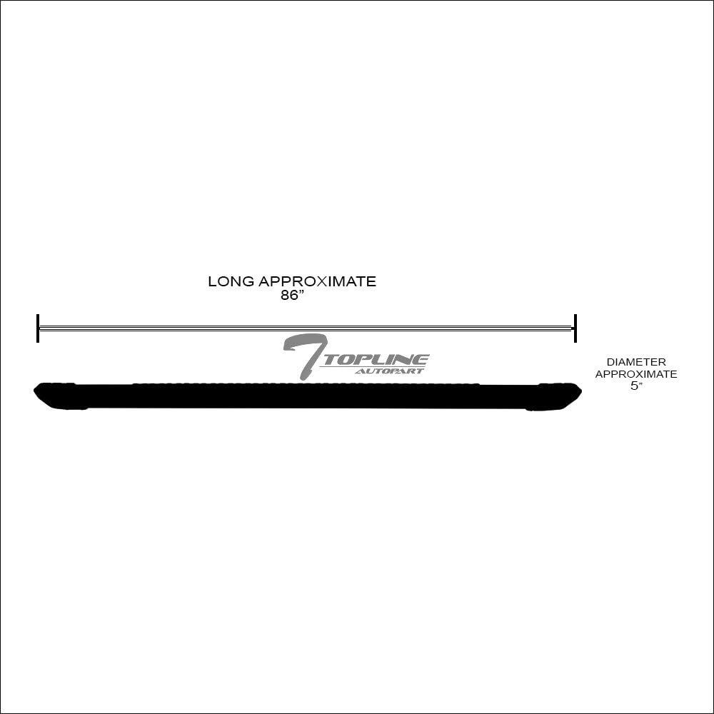 Matte Black Aluminum Side Step Rail Running Boards V2553