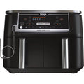 Black 6-in-1 10-qt. XL 2-Basket Air Fryer F326