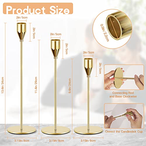 Set of 12 Metal Candle Holders T180