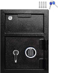 Black Steel Drop Slot Depository Safe with Digital Combination Lock T913