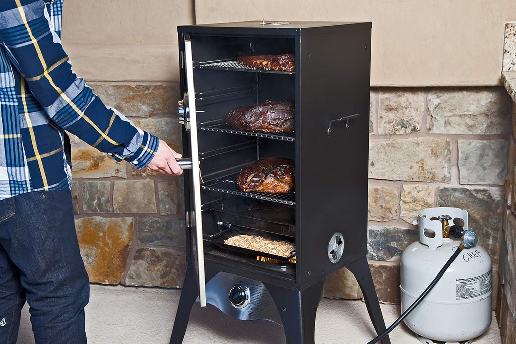 18 in. x 16 in. x 44 in. Vertical Smoker O443