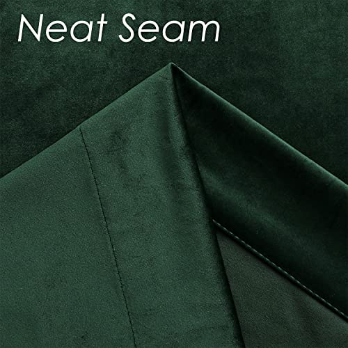 Black Velvet Blackout Curtains 52x96 inch 2 Panels A780