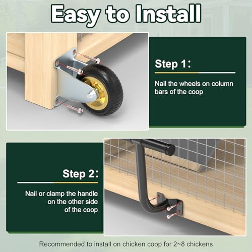 2 Pack 4" Caster Wheels and Lifting Handle K73122