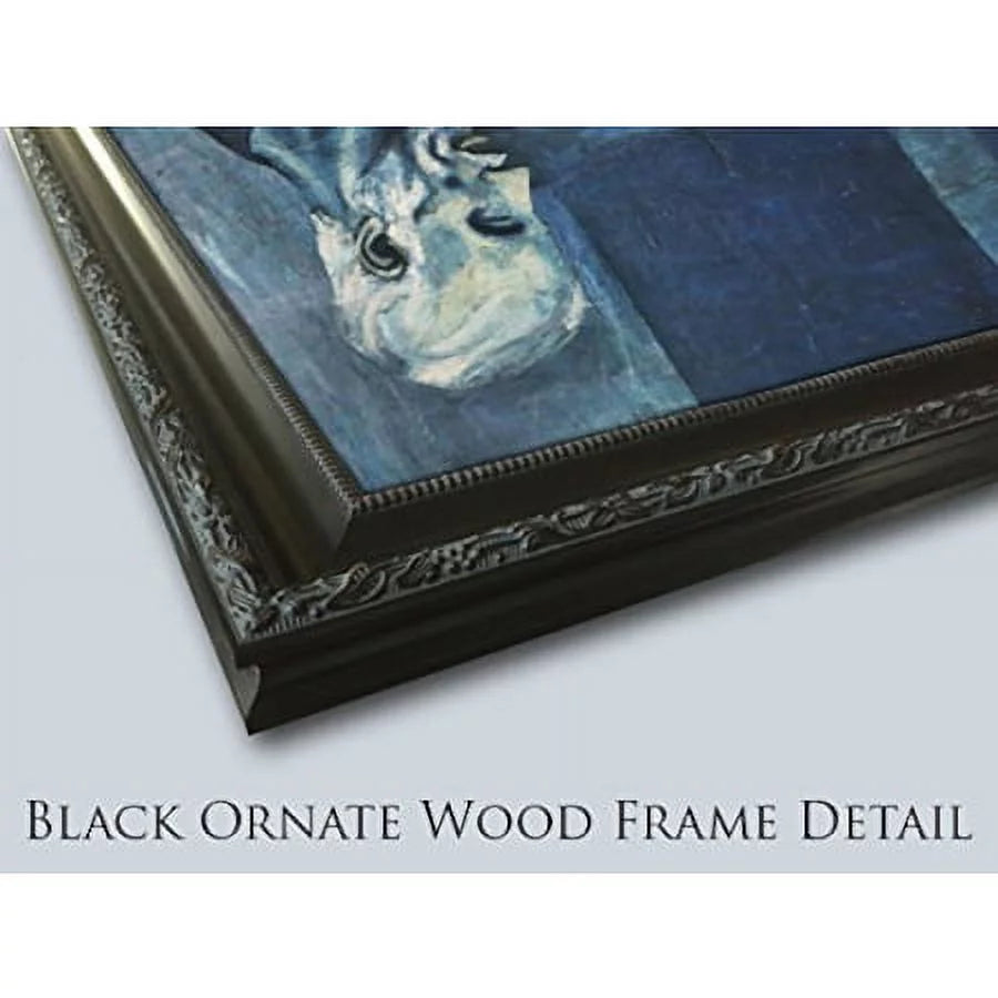 Black Ornate Wood Framed Art Print C62038