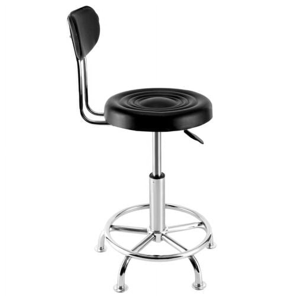 Hydraulic Height-Adjustable Leather Garage Stool W214863
