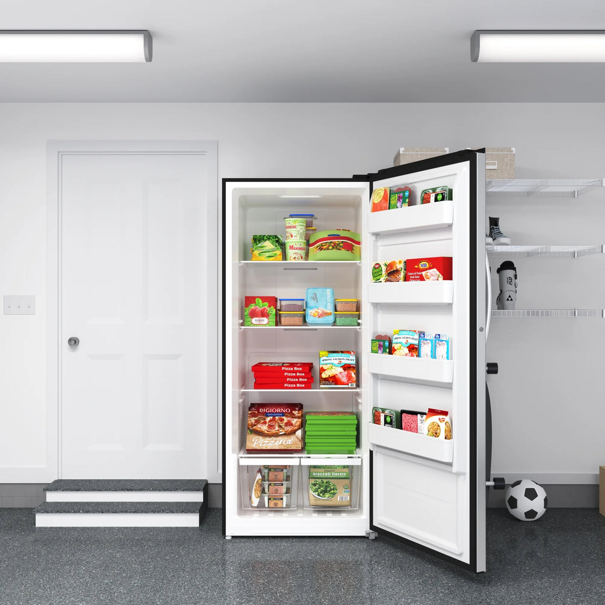 Convertible Refrigerator Freezer 21 cu. ft. Silver Q96527
