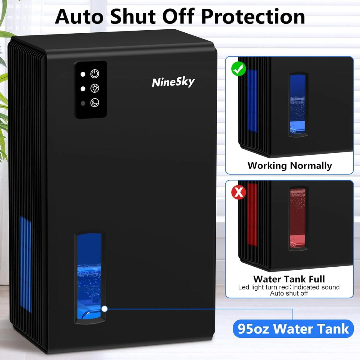 85 OZ Dehumidifier with Auto Shut Off W57944