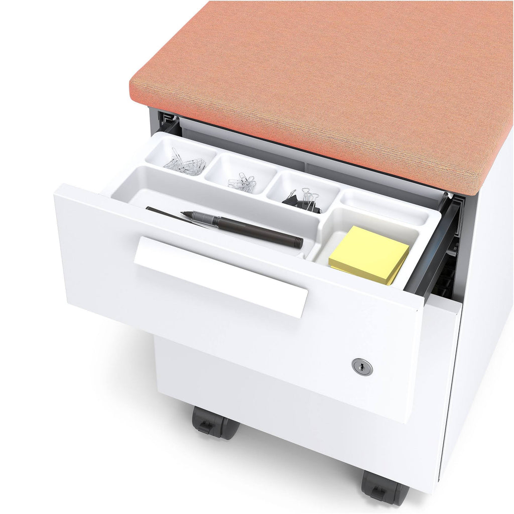 Salmon 2-Drawer Mobile Pedestal U668405