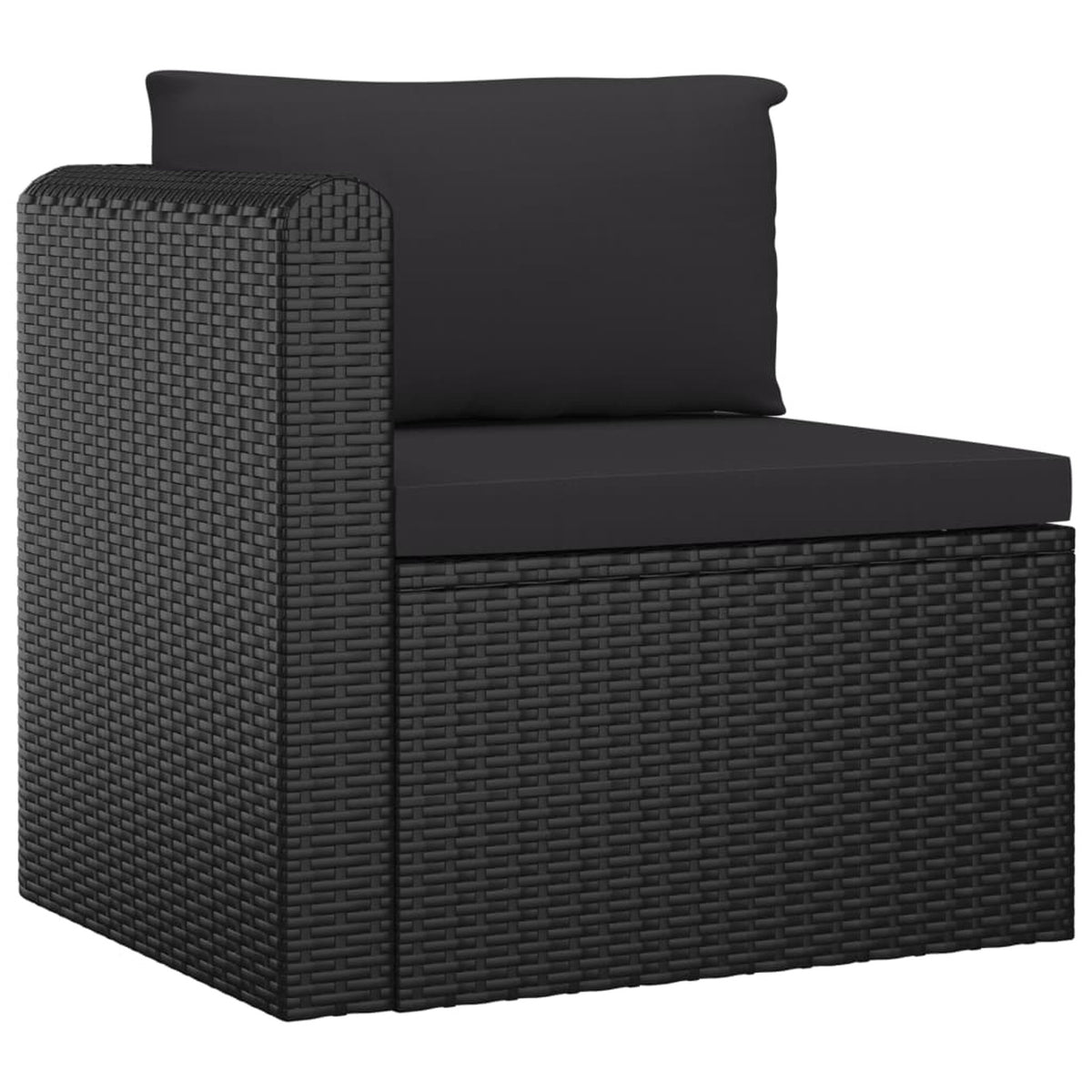 4 Piece Poly Rattan Patio Sofa Set with Cushions O11020