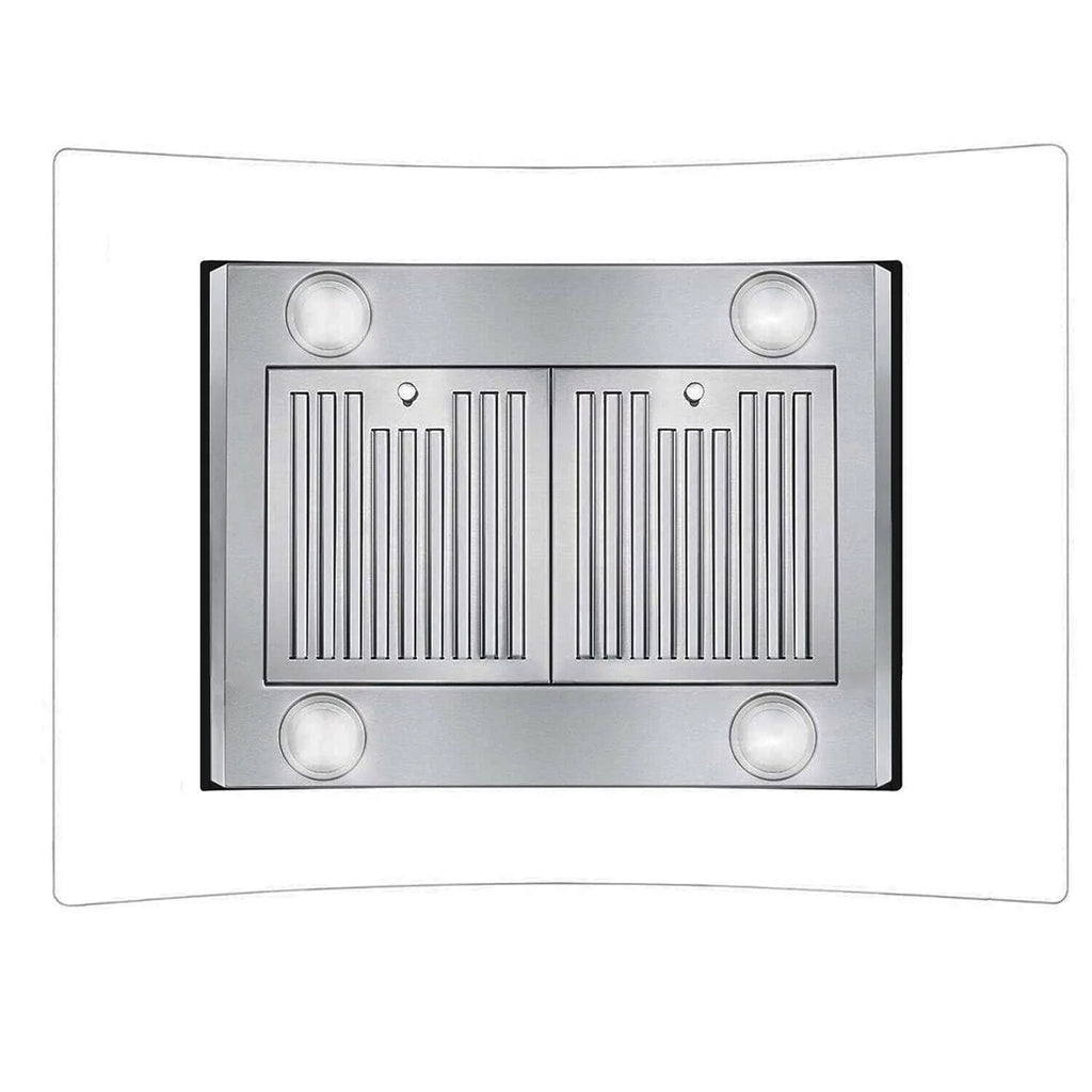 36 inch Island Mount Range Hood 900 CFM with Glass LCD Touch Control X2669