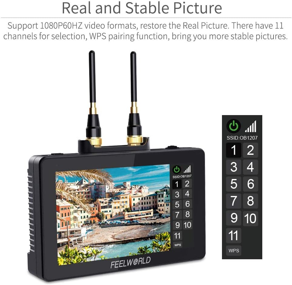 5.5 Inch Wireless Video Transmission Field Monitor with Built in Transmitter and Receiver A884