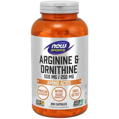 Arginine & Ornithine 500/250 mg 250 Capsules P9029