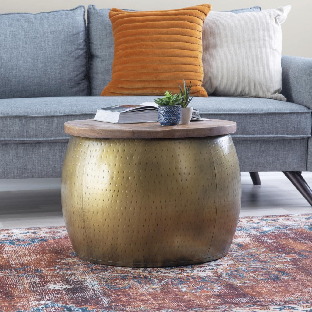 Gold Drum with Storage R997