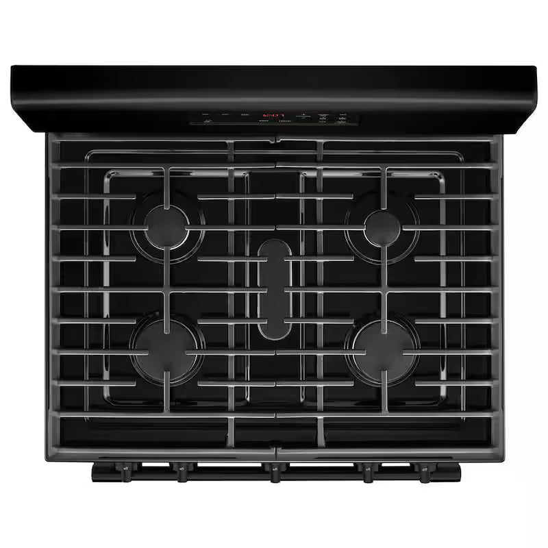 Gas Range with 5th Oval Burner in Black R3684