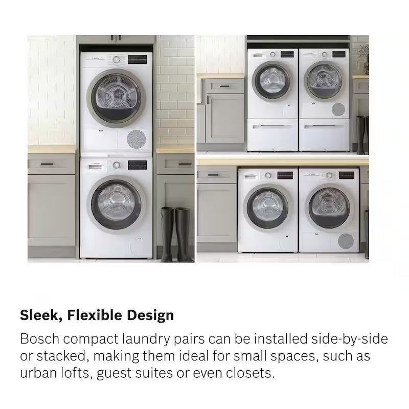 White 4 cu. ft. Electric Ventless Compact Dryer T954992