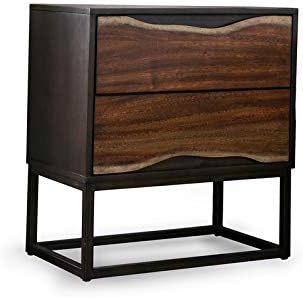 Wood 2-Drawer Nightstand P909