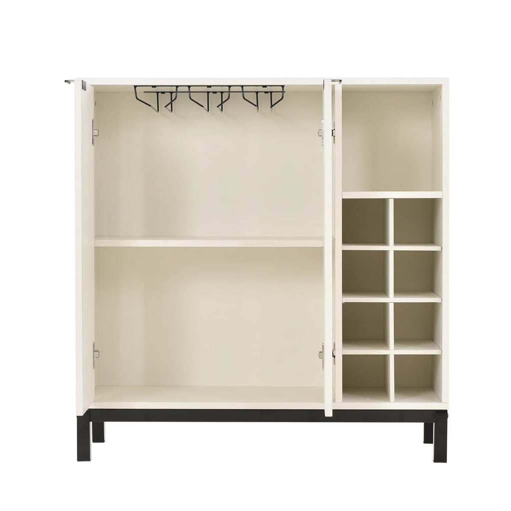 White Sideboard Buffet Cabinet with Storage G9272