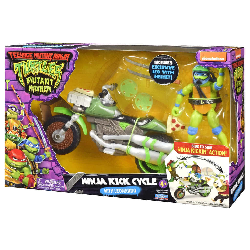 Ninja Kick Cycle with Leonardo Figure E9418