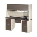 Office Credenza and Hutch with 2 Pedestals U884310