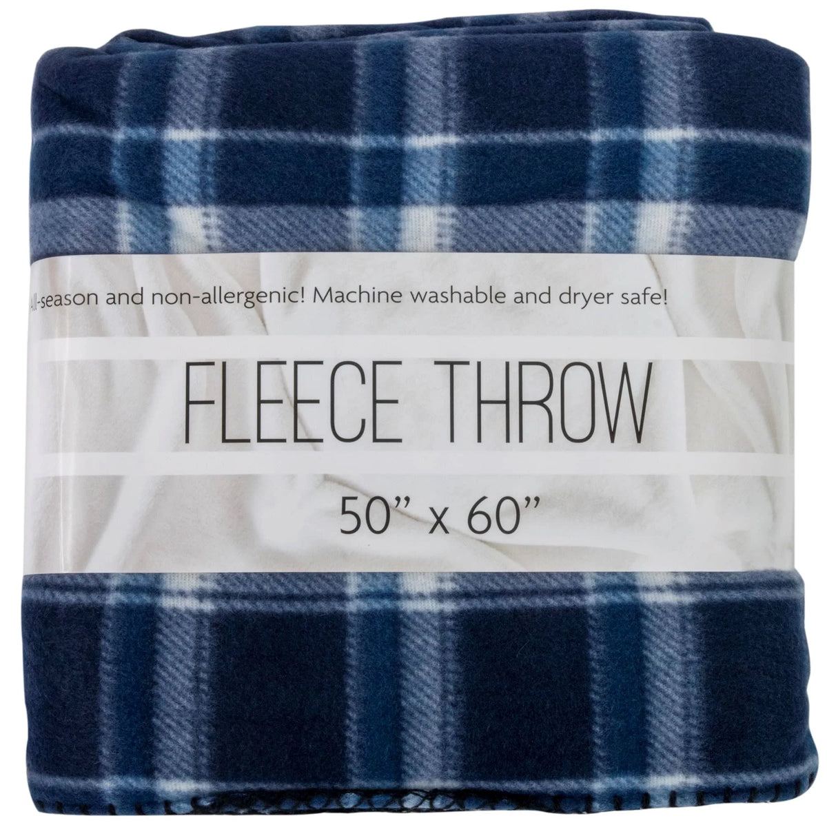 24 Pack 60”L x 50”W Plaid Fleece Throw Blankets O62649