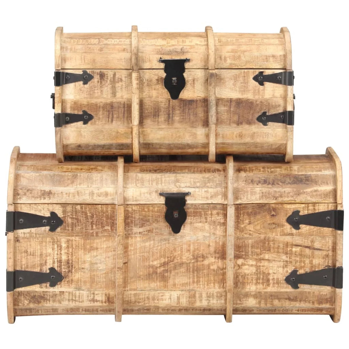 2 Piece Mango Wood Storage Chest L5420