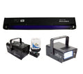 24 UV Blacklight, Strobe Light, Fog Machine D264