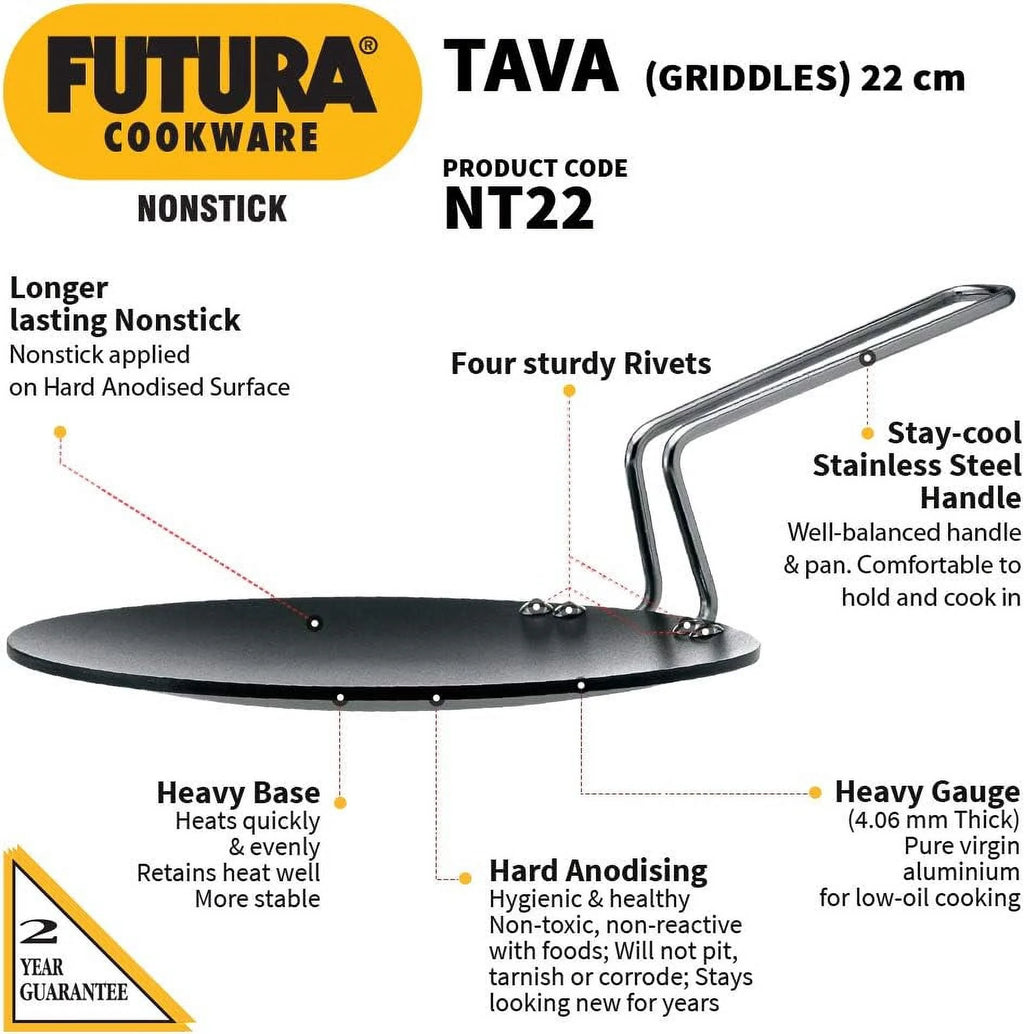 Concave Tava Griddle with Steel Handle, 8.5-Inch M88864