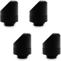 Black 45 Degree Angled Rotary Fitting, 4-Pack P64145