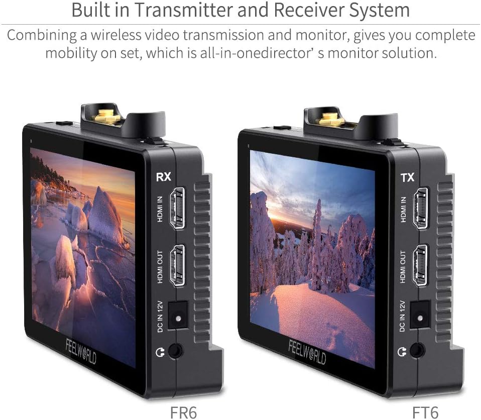 5.5 Inch Wireless Video Transmission Field Monitor with Built in Transmitter and Receiver A884