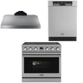 36 Electric Range, Range Hood and Dishwasher H425