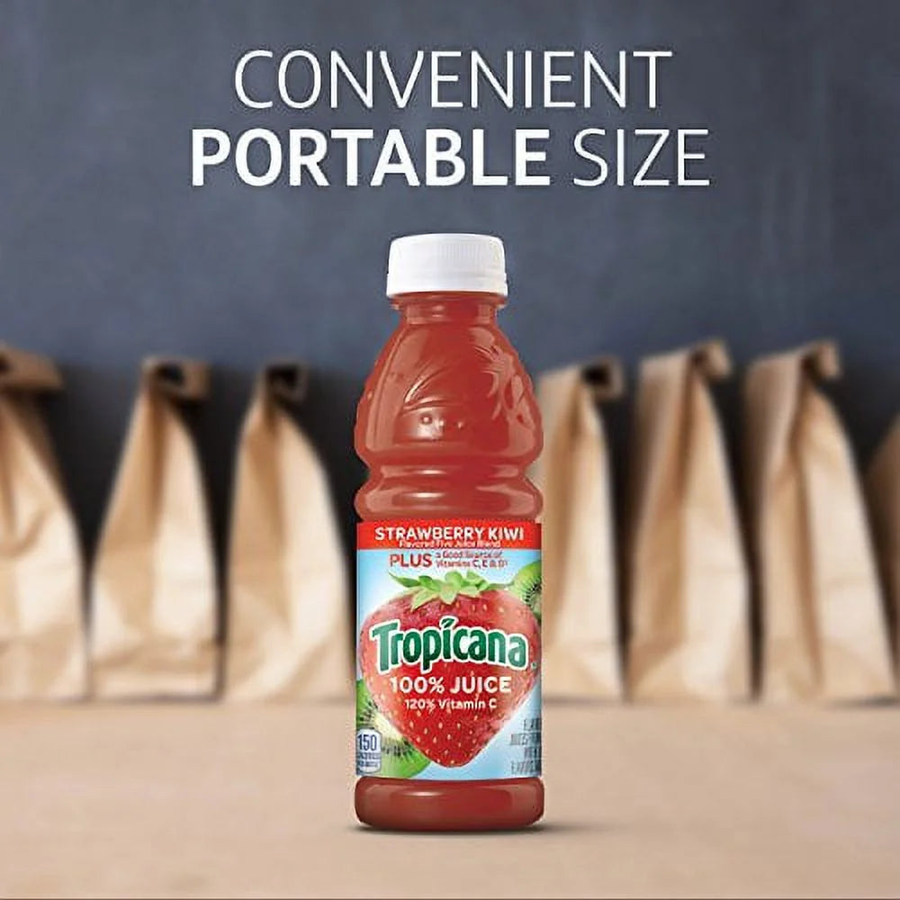 Strawberry Kiwi Juice, 10 Fl Oz (Pack of 15) I8197