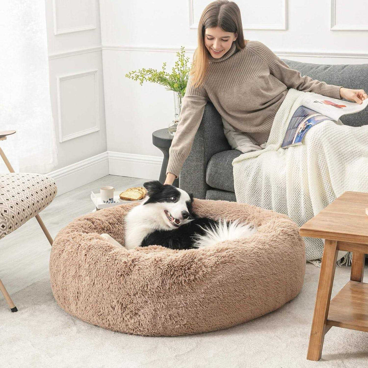 Calming Anti Anxiety Dog Bed U65207