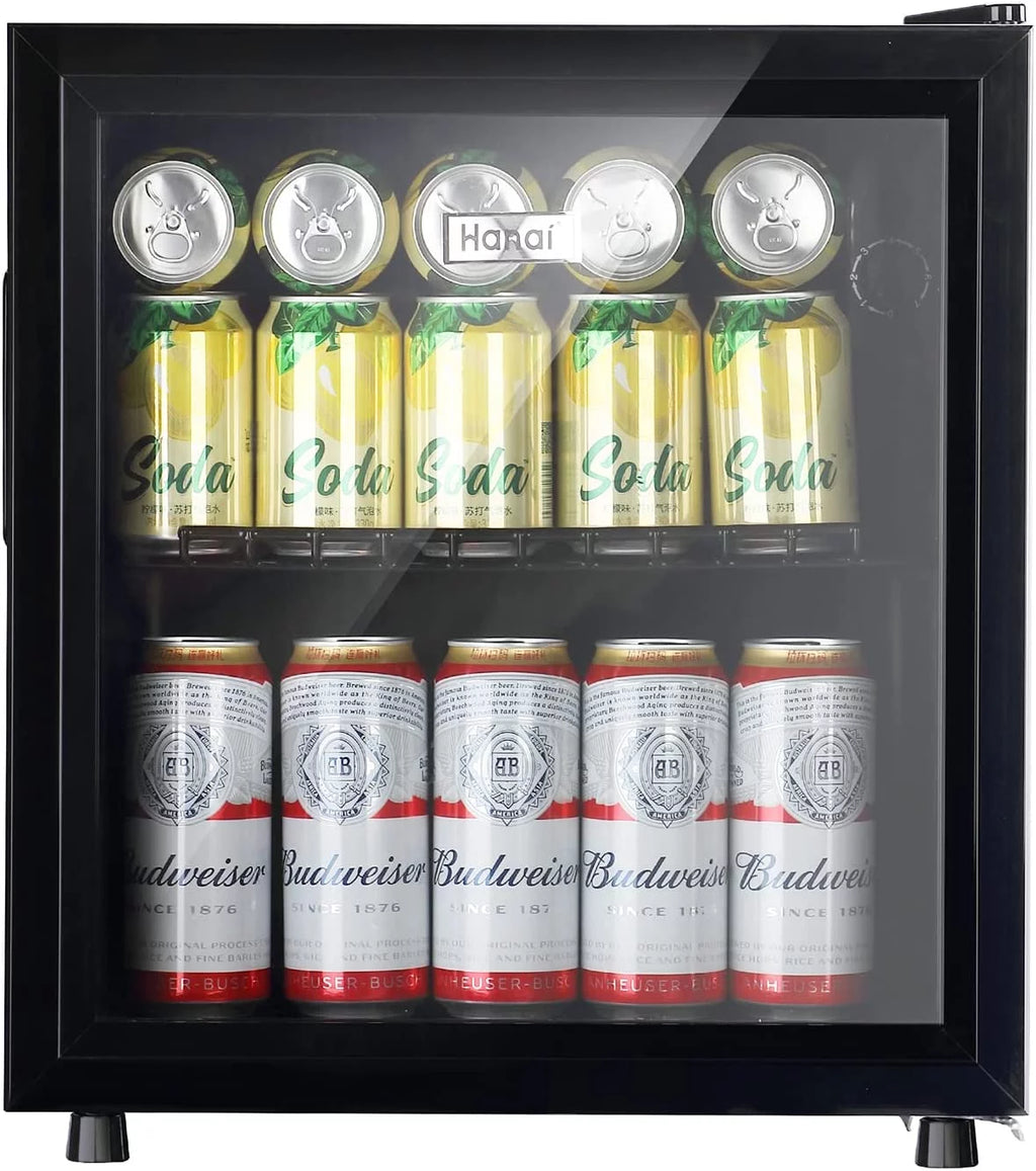 100 Can Capacity Compact Beverage Refrigerator with Glass Door G4284