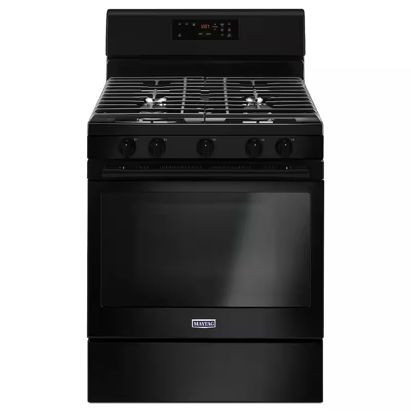 Gas Range with 5th Oval Burner in Black R3684
