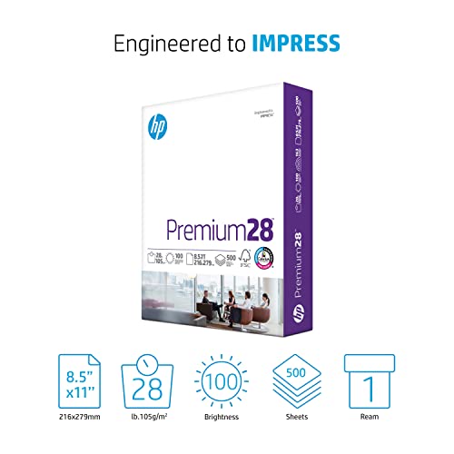 8.5 x 11 Paper 32 lb 500 Sheets 100 Bright D23148