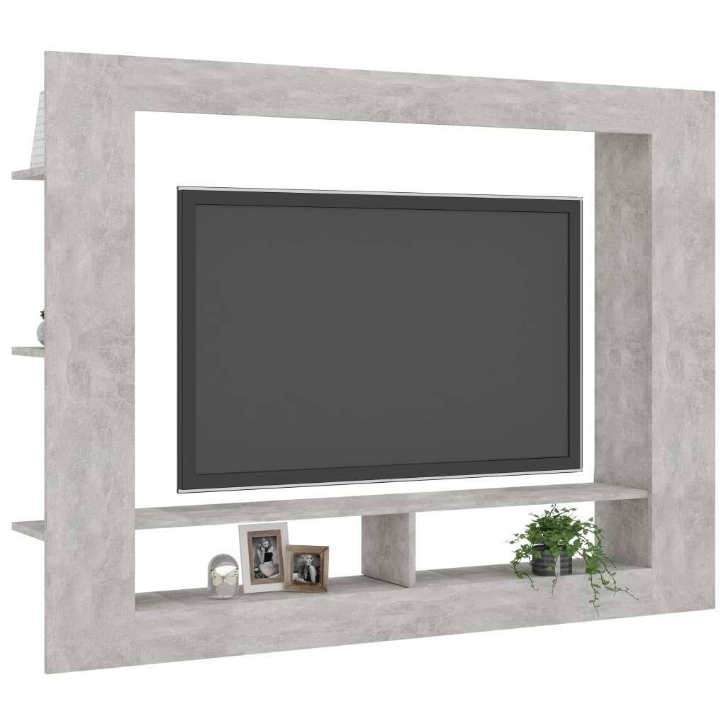 Gray TV Cabinet Chipboard Q94594
