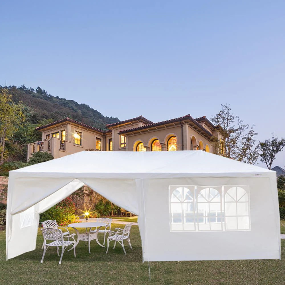 10'x 20' White Party Tent with Sides M5673