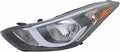 Driver Side Headlight for Hyundai Elantra 2014 2015 2016 Q78723