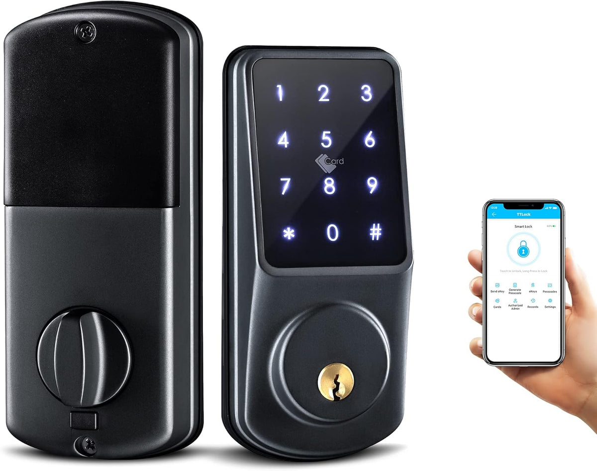 Smart Lock Keyless Entry Deadbolt Door Lock with Keypad I726938