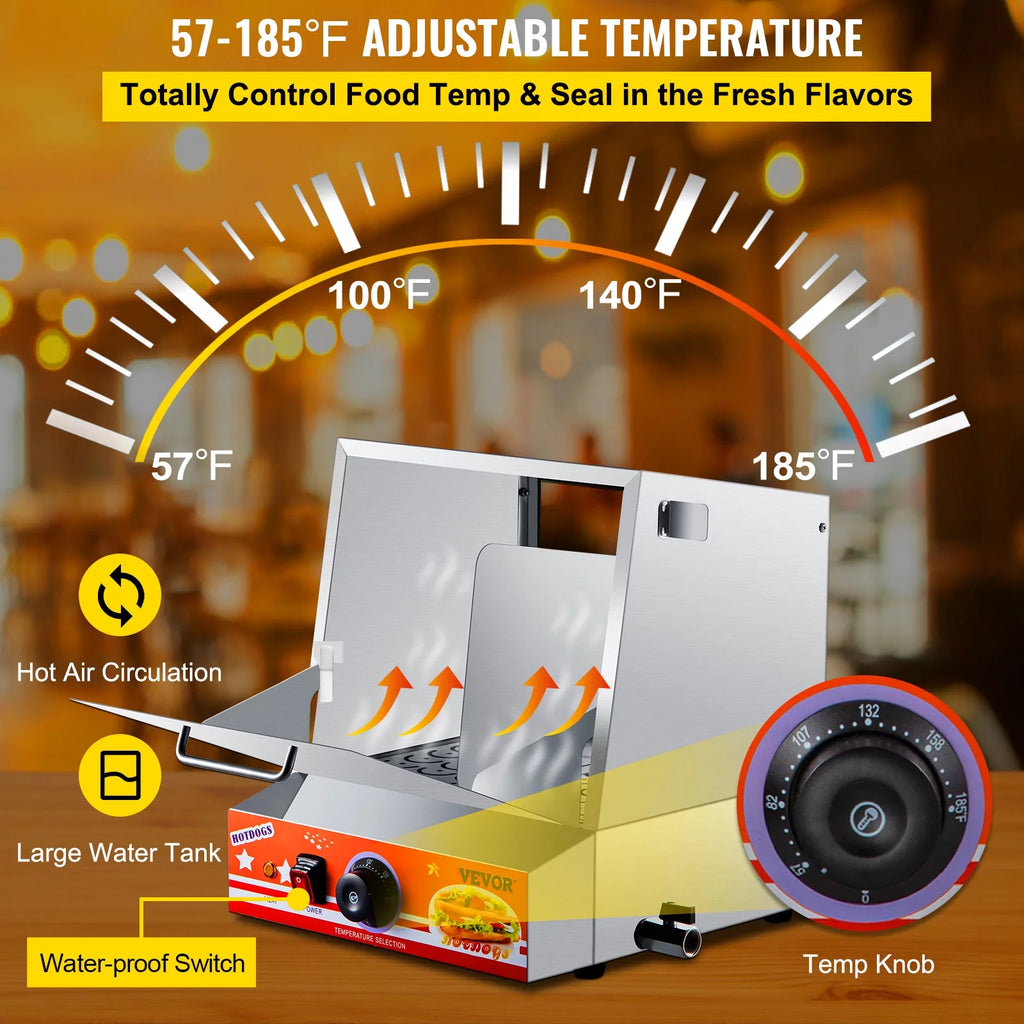 36L Stainless Steel Hot Dog Steamer O43049